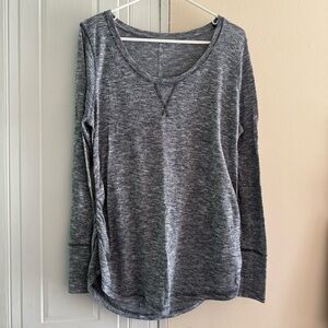 Liz Lange Maternity Blue Gray Women's Long Sleeve Top Large‎